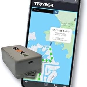 Trak-4 GPS Tracker for Vehicles, Assets, Equipment. Long Battery Life, Waterproof, Global Tracking. Low-Cost Subscription Required.